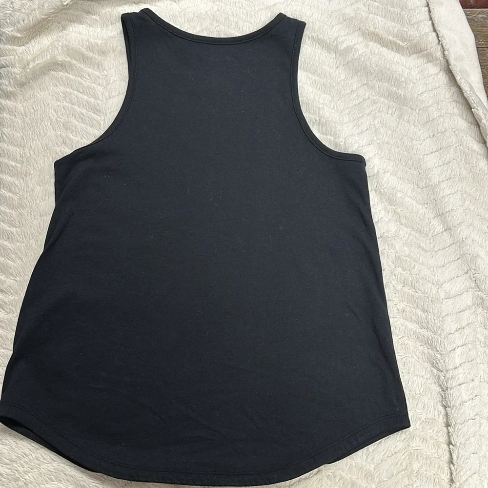 ADIDAS GIRLS BLACK Cotton Graphic TANK TOP LG/ 14
